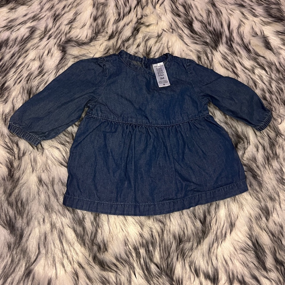 Carter’s Denim Long Sleeve Dress 3M